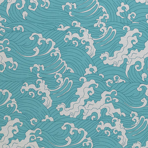 Apri immagine nella presentazione, Waves pattern wall covering. Silk. Made in italy
